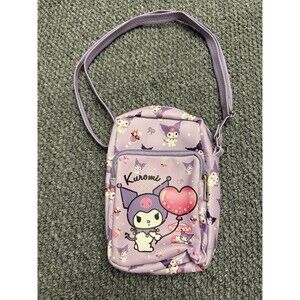 Kuromi Lavender Crossbody Bag – Adjustable Strap